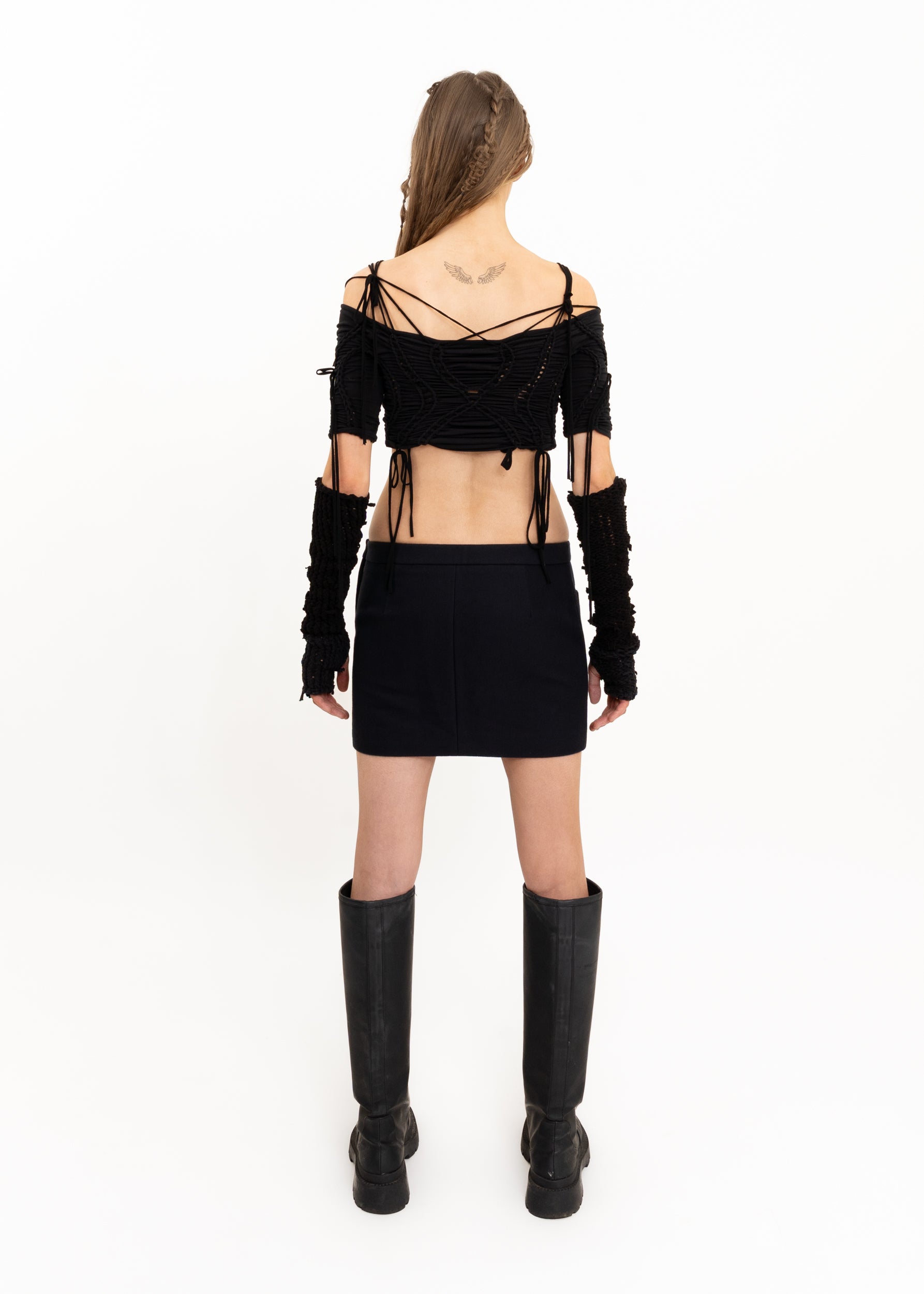 Alexander Wang Leather detailed mini skirt Bizarre Bazaar