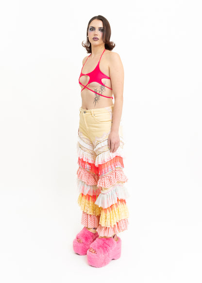 Rodeo clown upcycled party pants