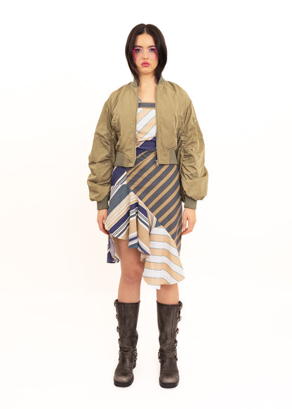 Japanese 2000s vintage cropped bomber jacket