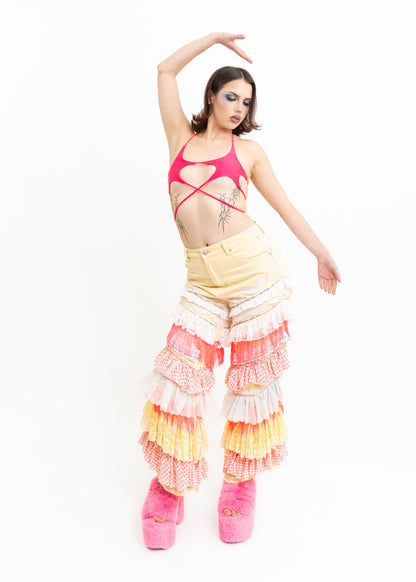 Rodeo clown upcycled party pants