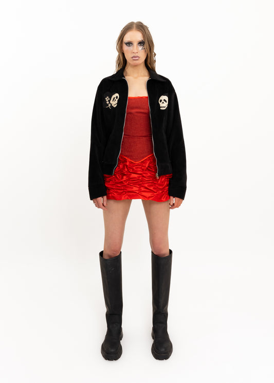 Embroidered velvet Japanese souvenir jacket