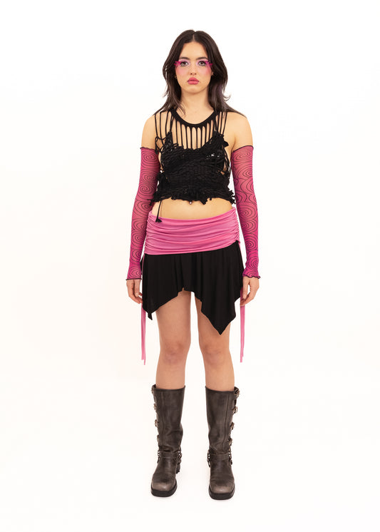 Weave Top- Black