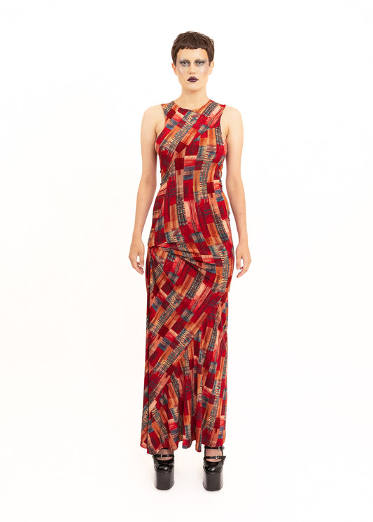 Wabi Dress- Red Tartan