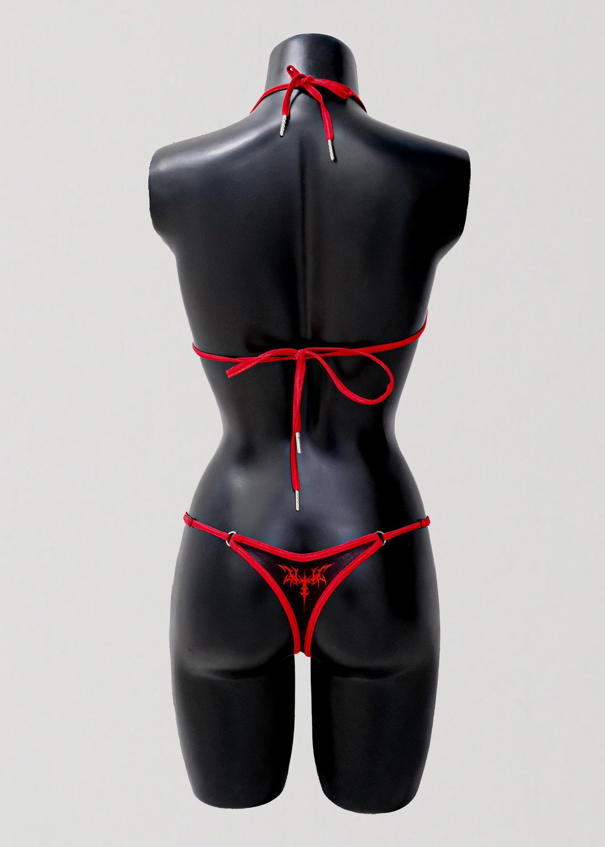 Micro Triangle Bikini Set- Nixie in Cherry