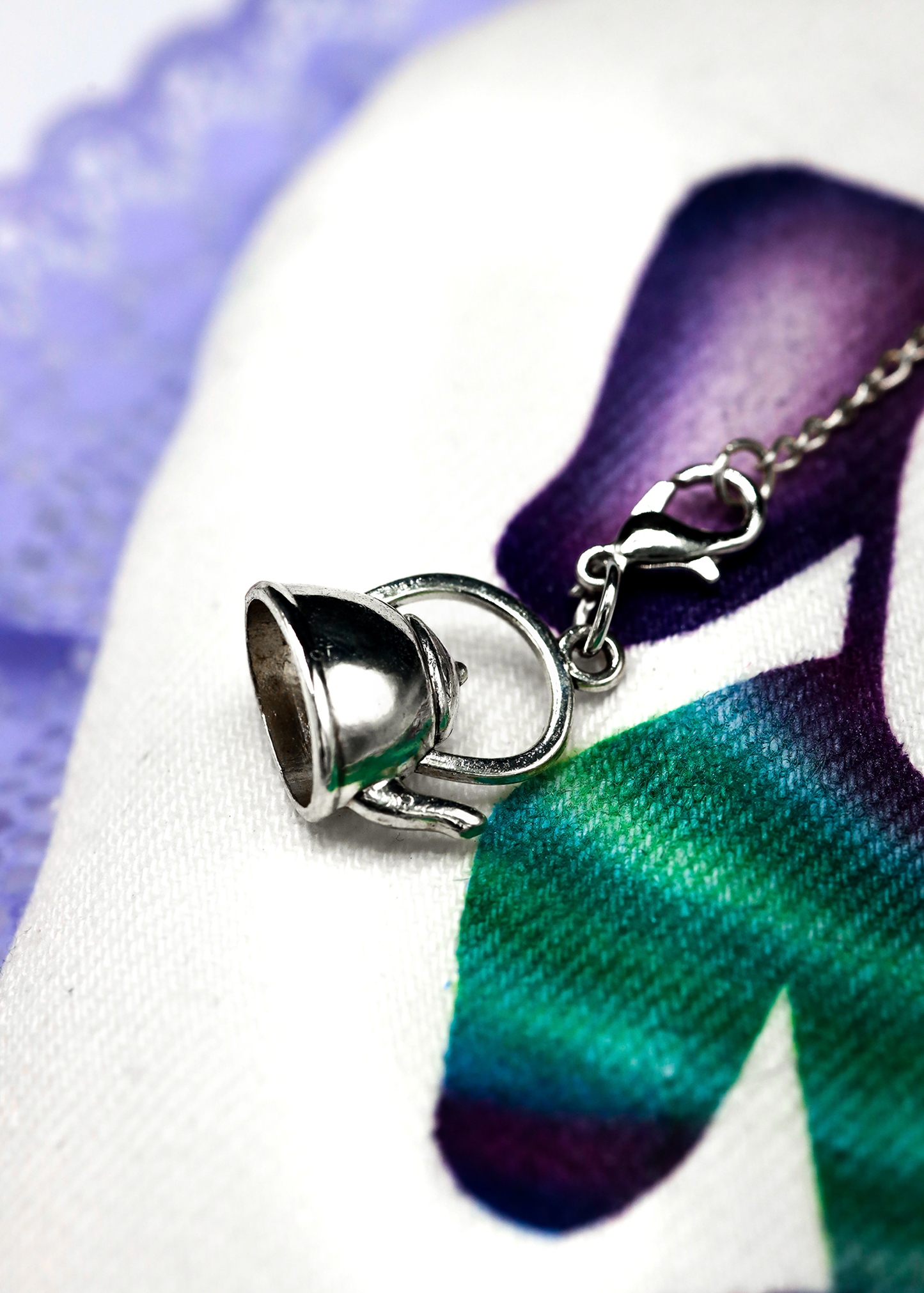 Airbrushed plushie key ring #3