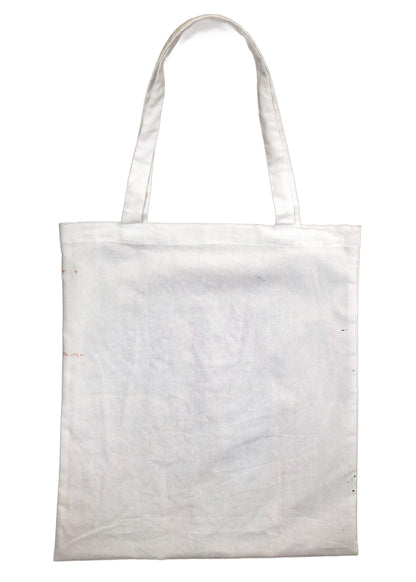 Hand painted Flaming Anti-Capitalist Cats tote bag #2