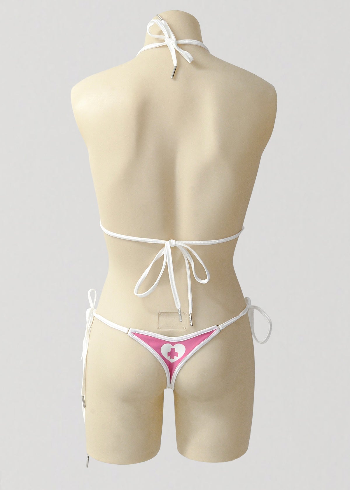 Micro Triangle Bikini Set- Pastel Nurse
