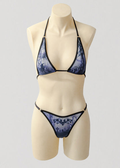 Micro Triangle Bikini Set- Nightmare Angel