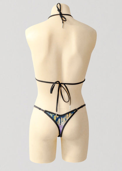 Micro Triangle Bikini Set- Graveyard Ghoul