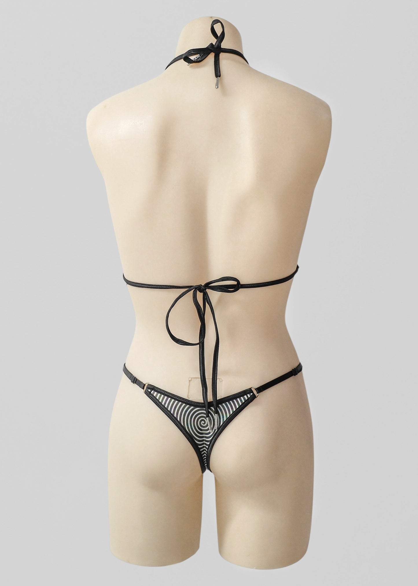 Micro Triangle Bikini Set- Pink Hypnosis