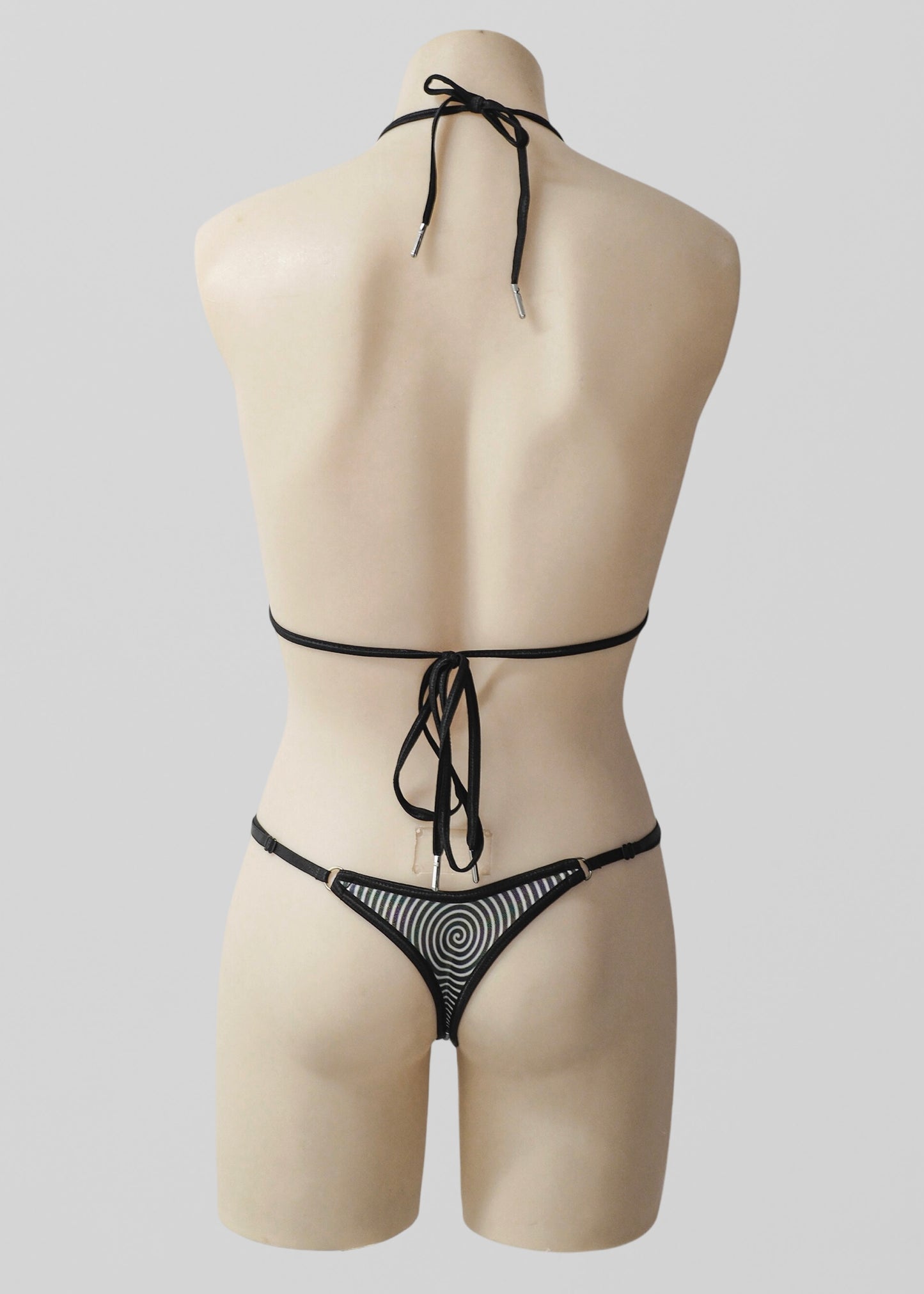 Micro Triangle Bikini Set- Blue Hypnosis