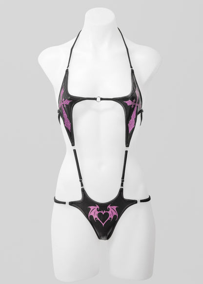 Sacrificial Desire One Piece- Black/ Amethyst