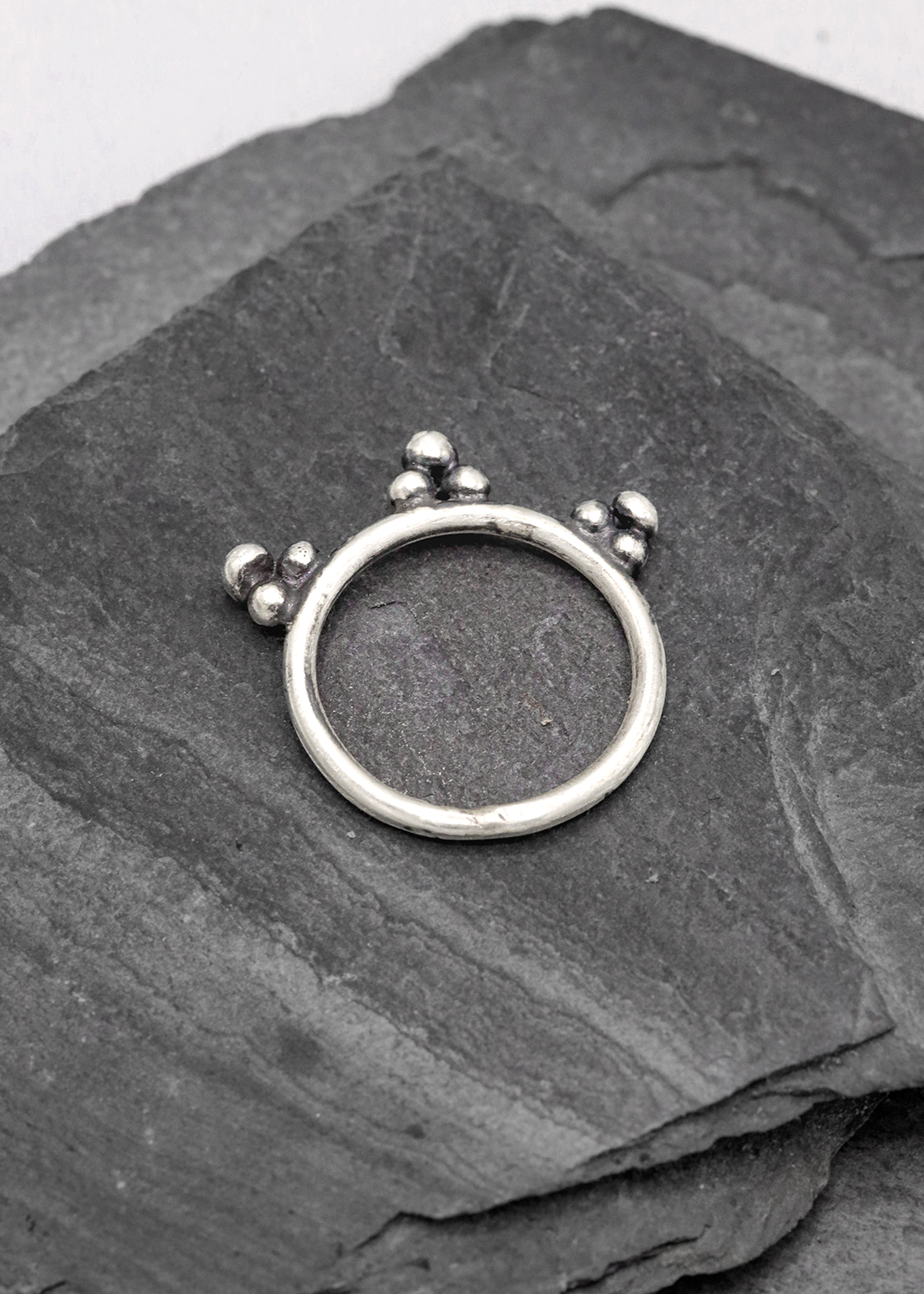 Ornamental sterling silver band