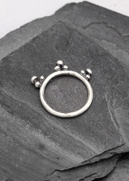 Ornamental sterling silver band