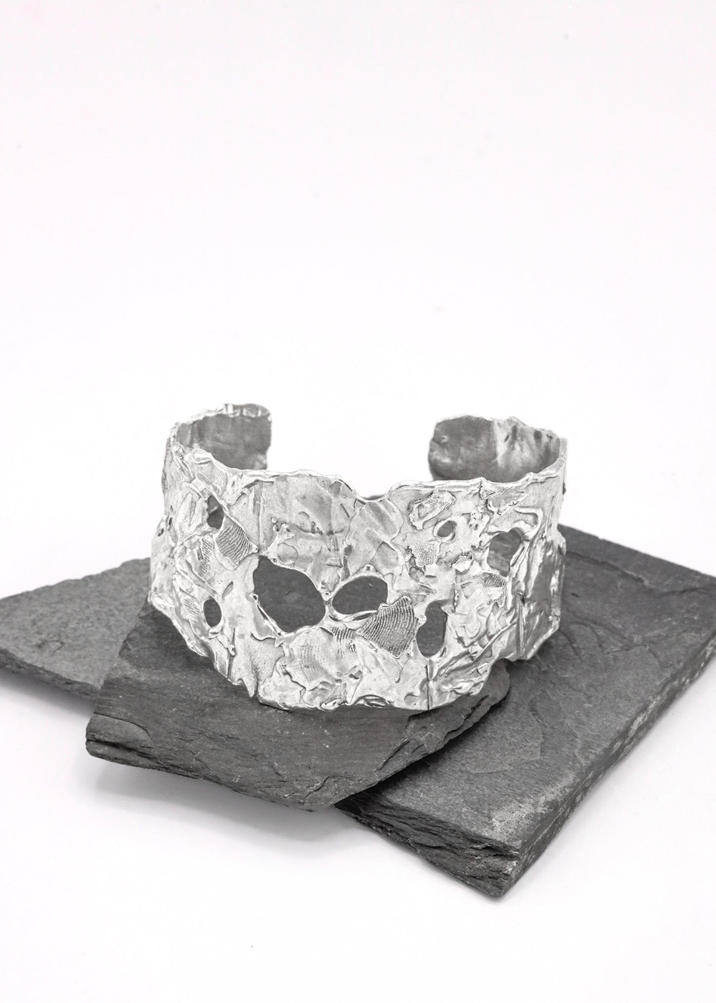 Dark matter sterling silver cuff