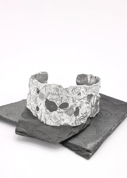 Dark matter sterling silver cuff