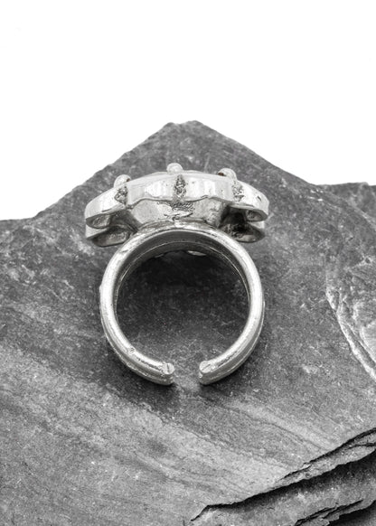 Citrine Sunflower ring