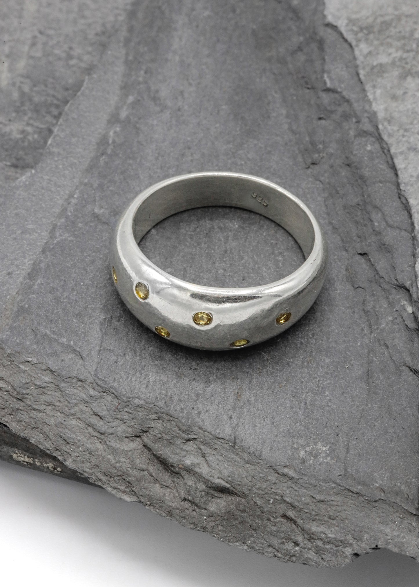 Octopus Ring- Yellow Sapphire