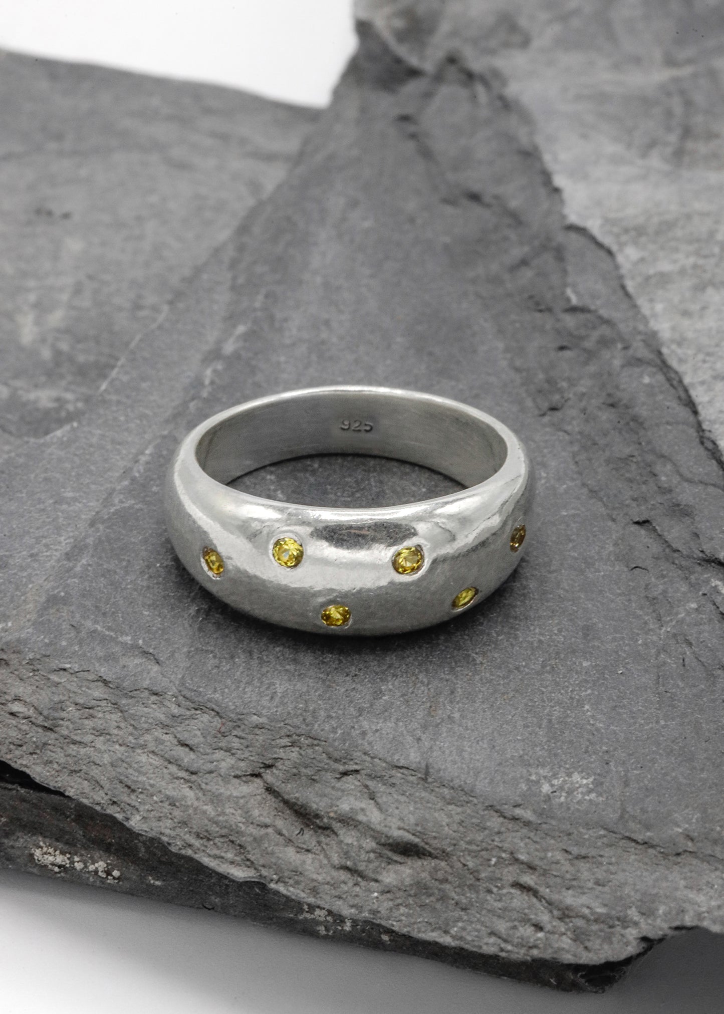 Octopus Ring- Yellow Sapphire