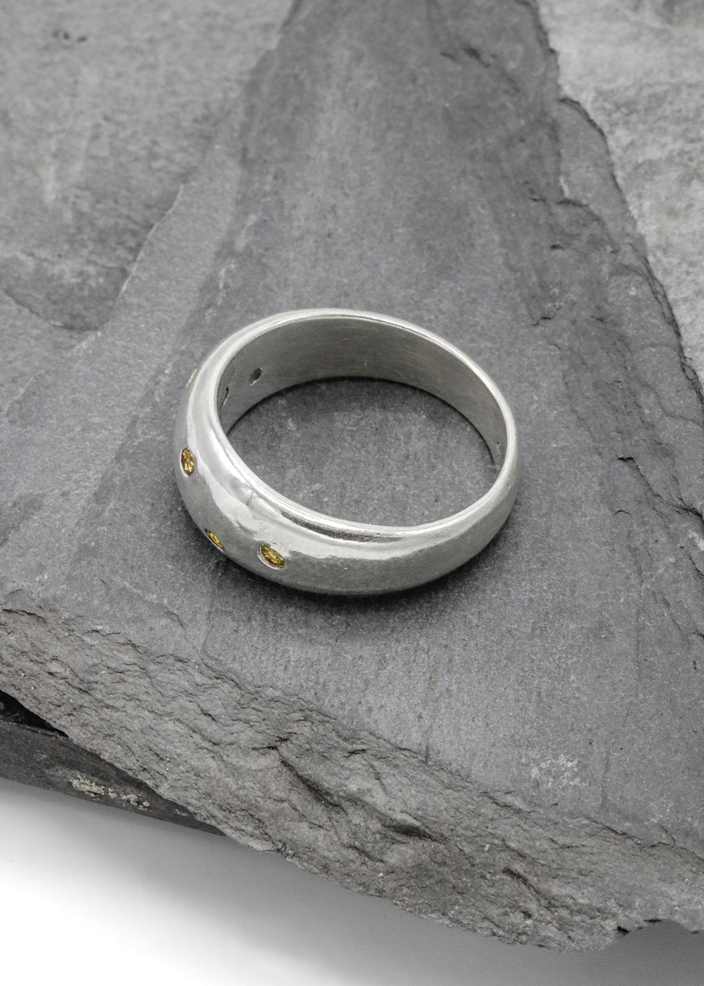 Octopus Ring- Yellow Sapphire