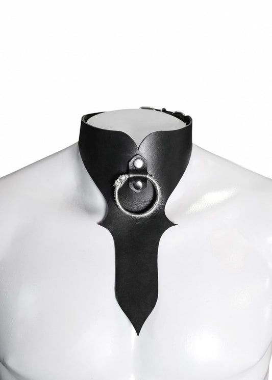 Viper Ouroboros Leather Choker