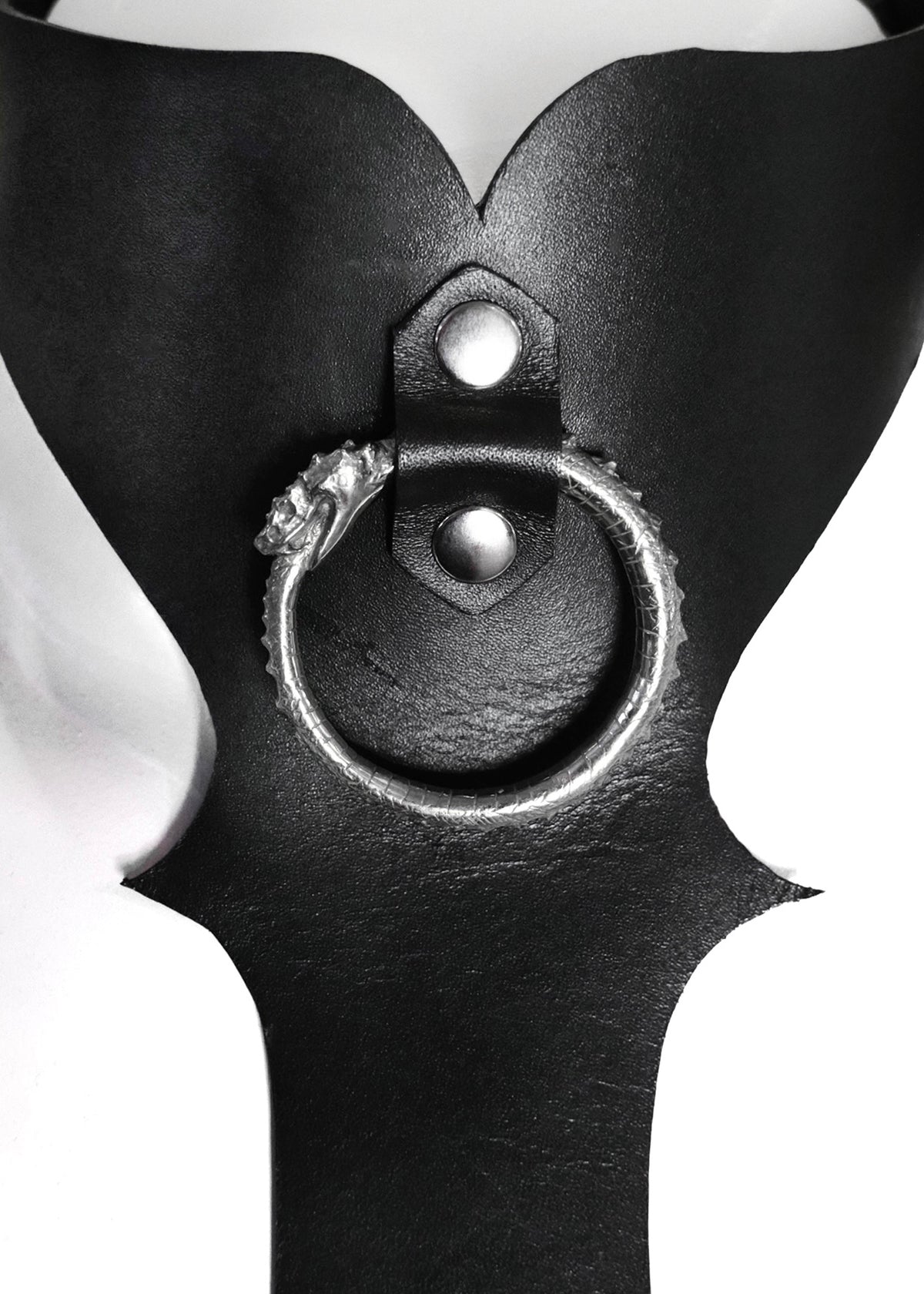 Viper Ouroboros Leather Choker