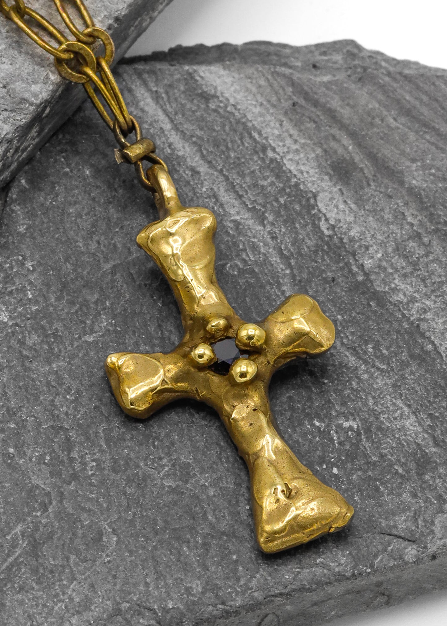Brass Cross Necklace