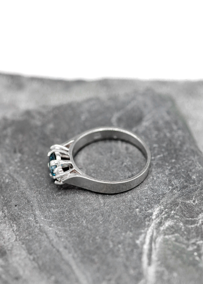 Lizard Queen ring- blue