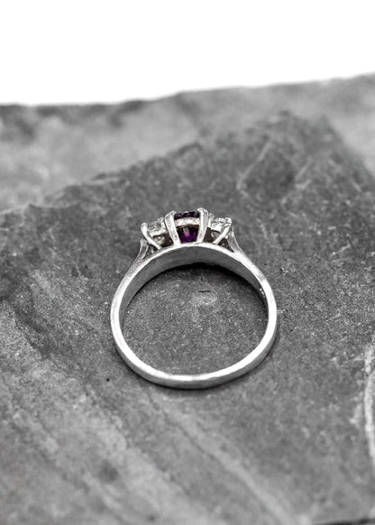 Lizard Queen ring- purple