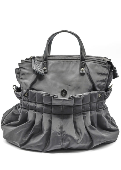Japanese vintage pleated nylon bag