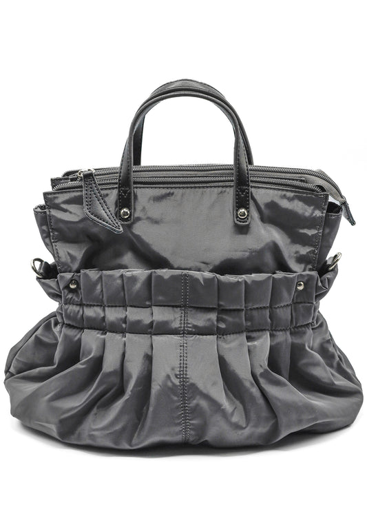 Japanese vintage pleated nylon bag