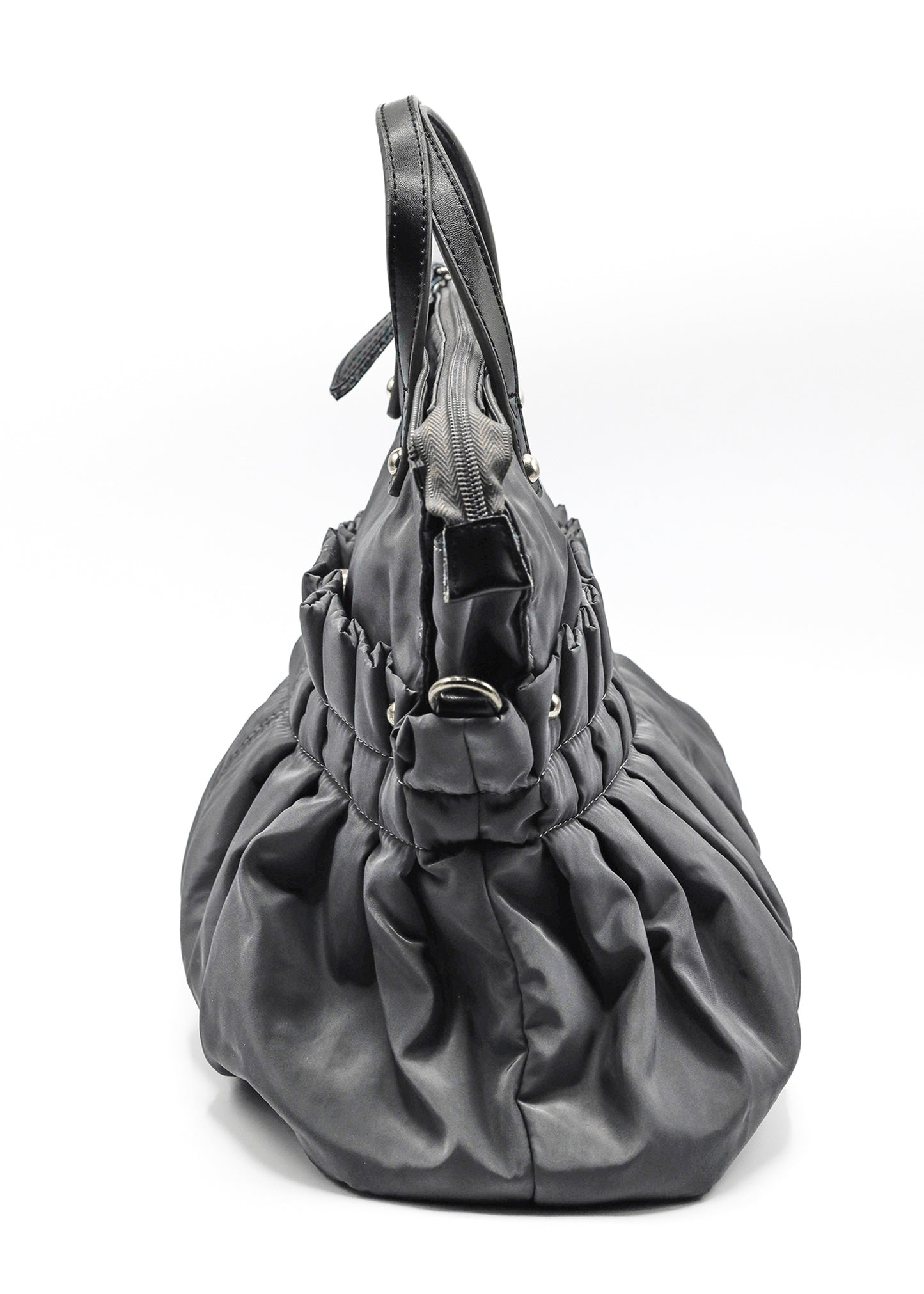 Japanese vintage pleated nylon bag