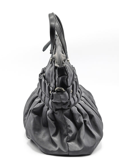 Japanese vintage pleated nylon bag