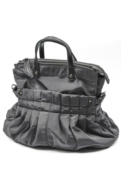 Japanese vintage pleated nylon bag