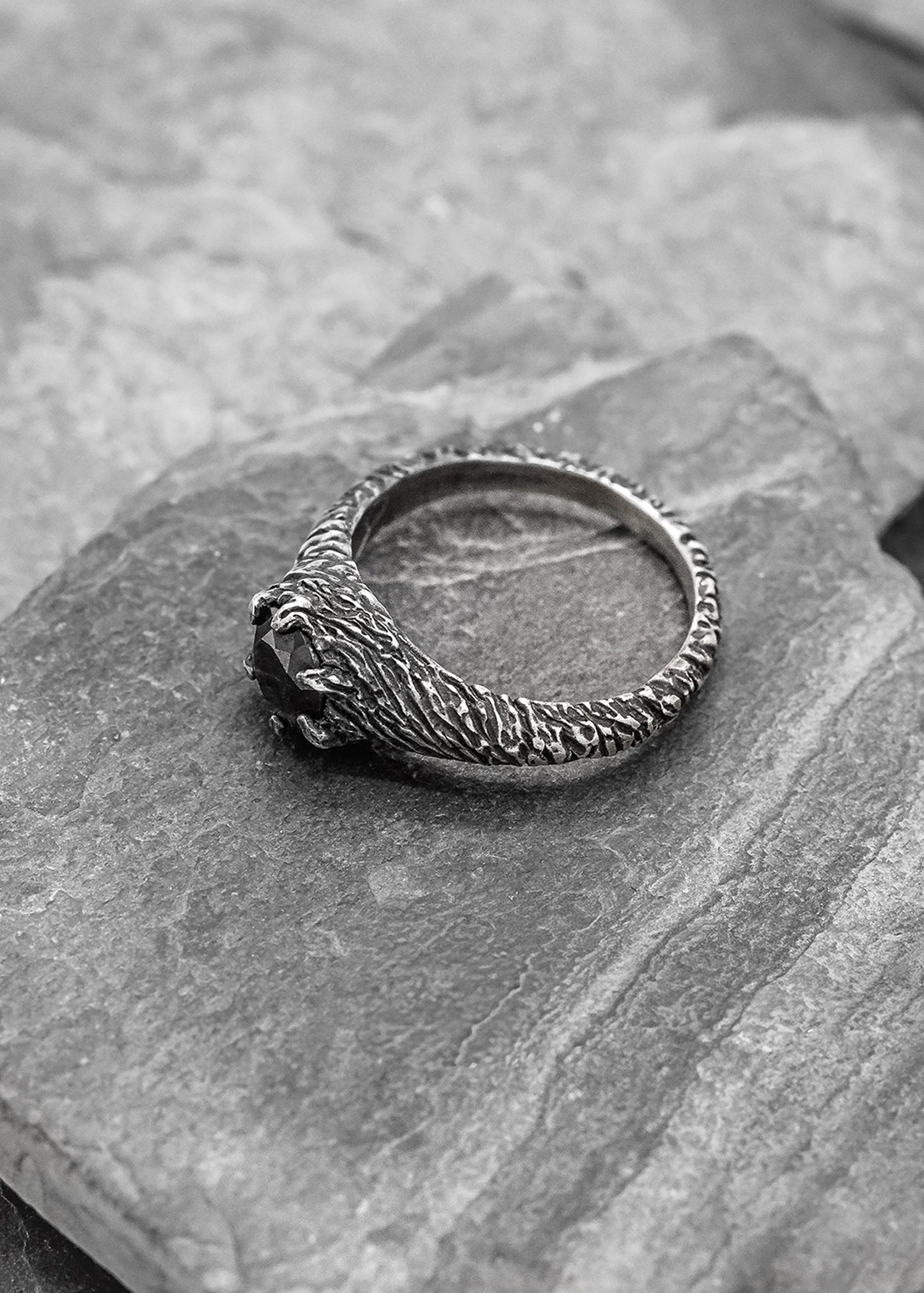 Forest Nymph Ring- Black CZ