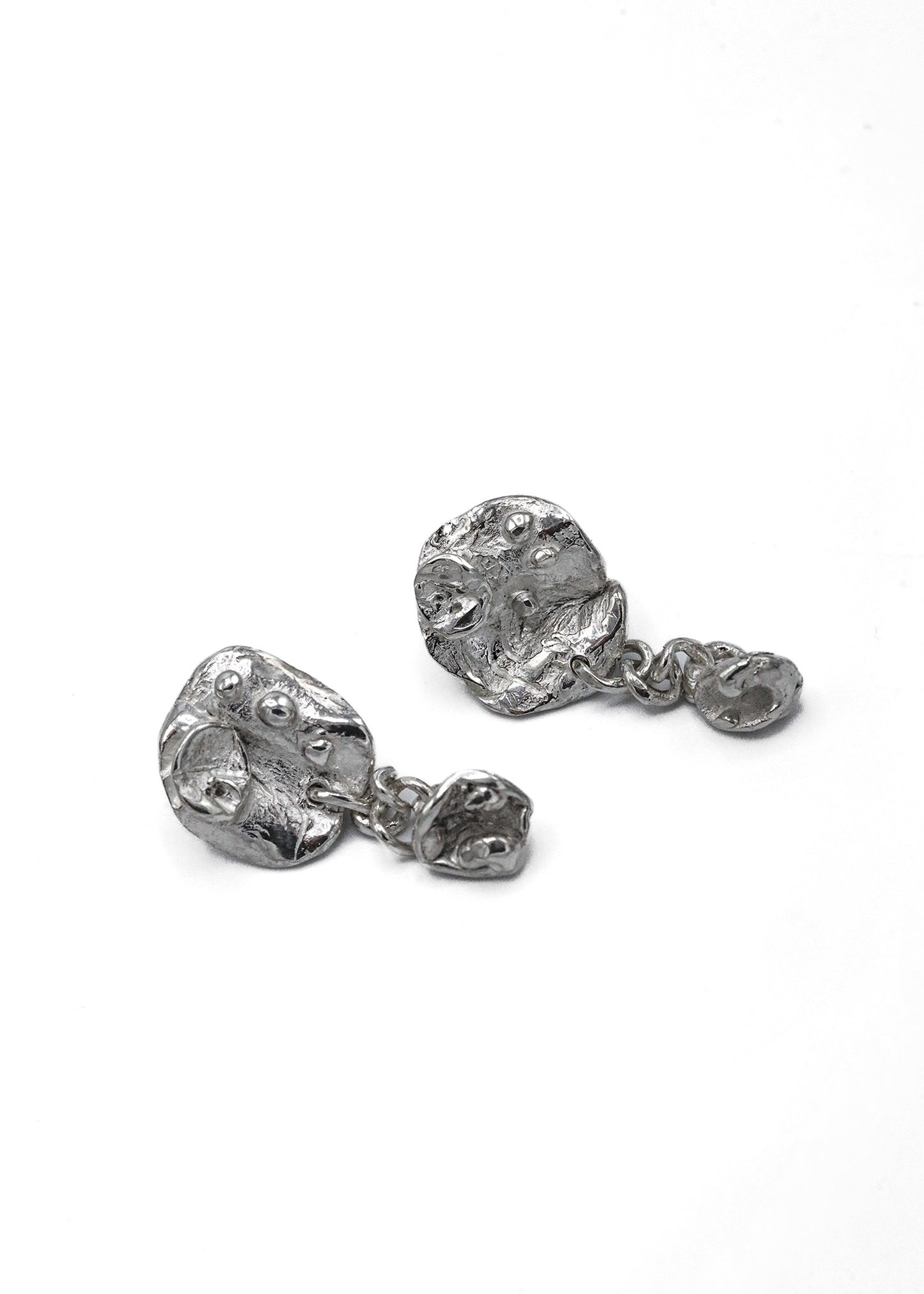 White Sepal Earrings