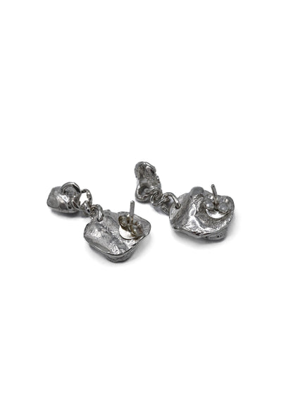 White Sepal Earrings