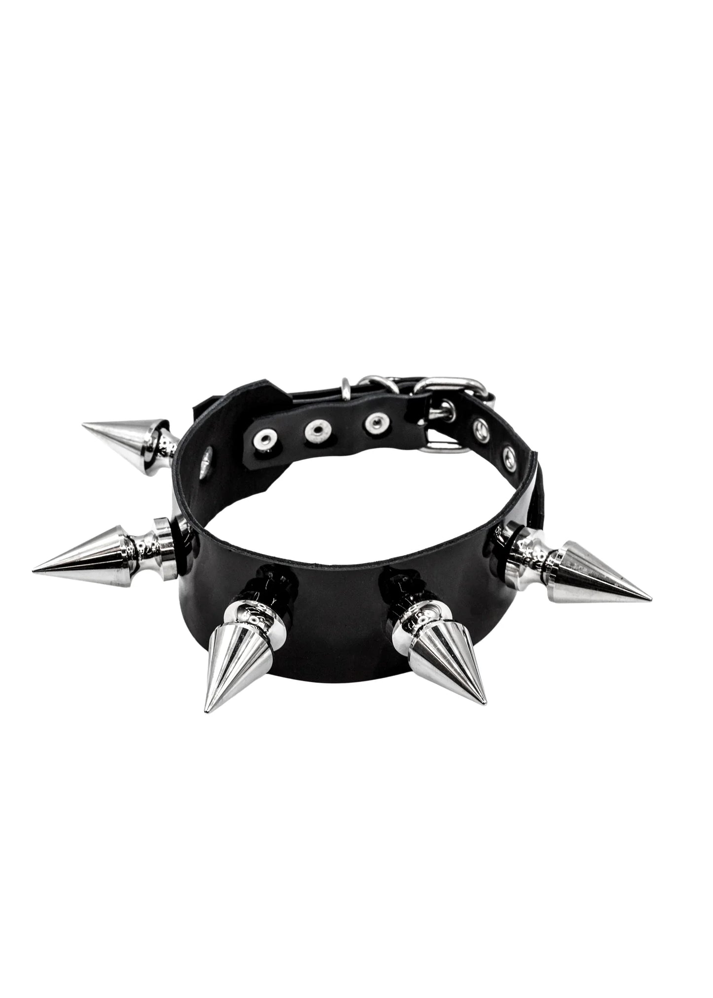 Thorn Patent Spiked Choker- Black