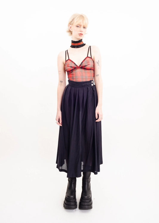 Comme des Garçons AD1989 Sheer midi skirt