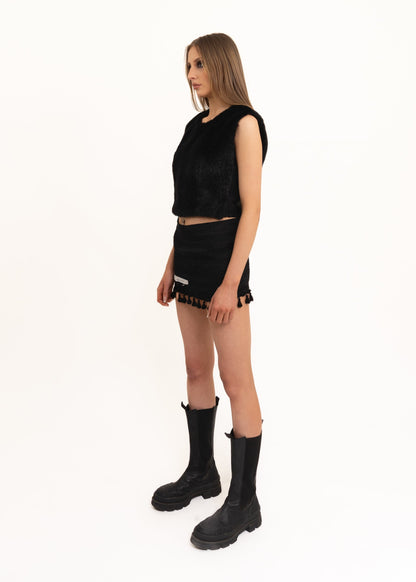 Comme des Garçons Robe de Chambre AD1997 faux fur vest Bizarre Bazaar