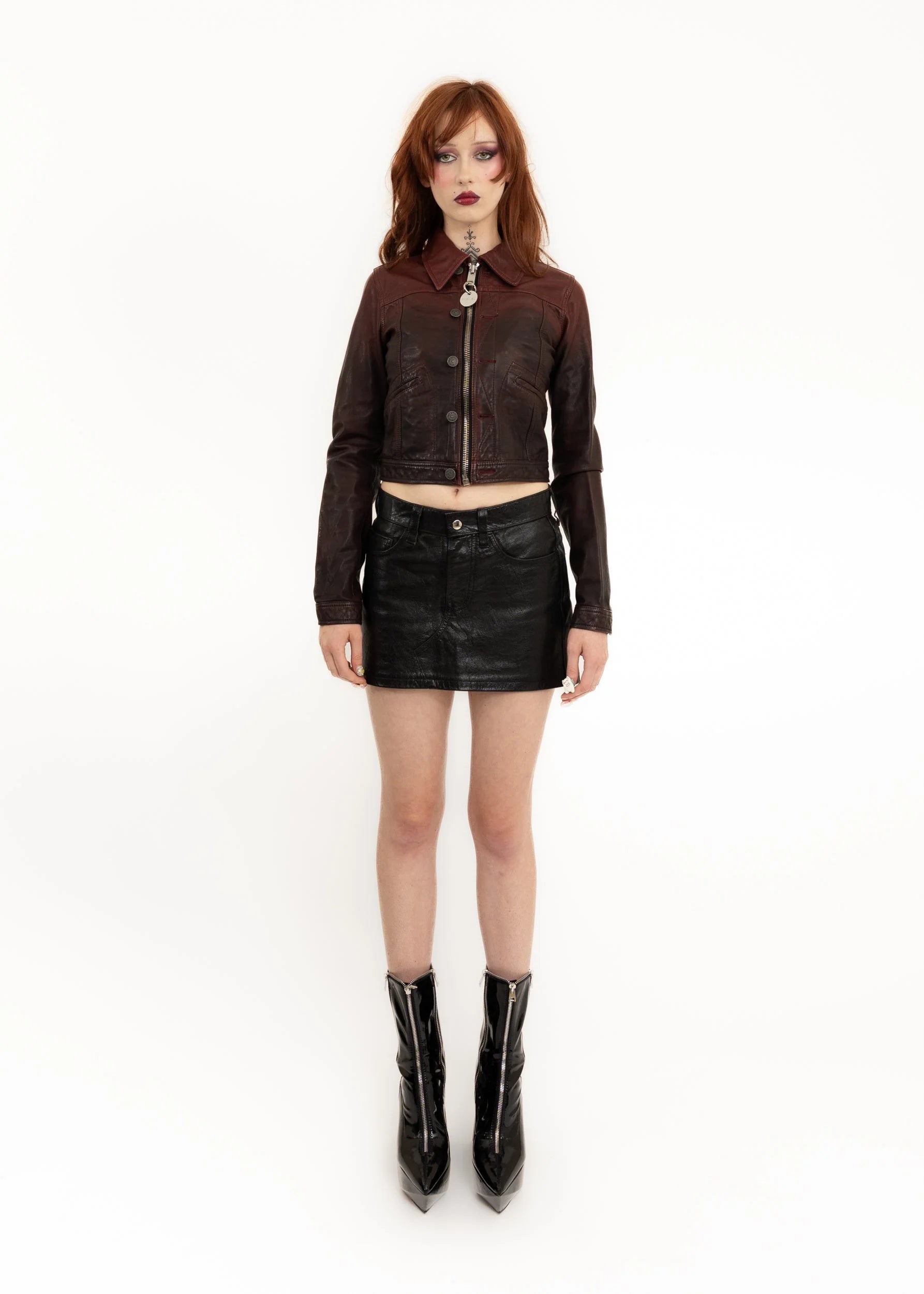 Junya Watanabe Comme des Garçons AD2011 Leather Mini Skirt