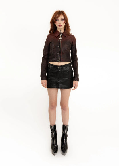 Junya Watanabe Comme des Garçons AD2011 Leather Mini Skirt