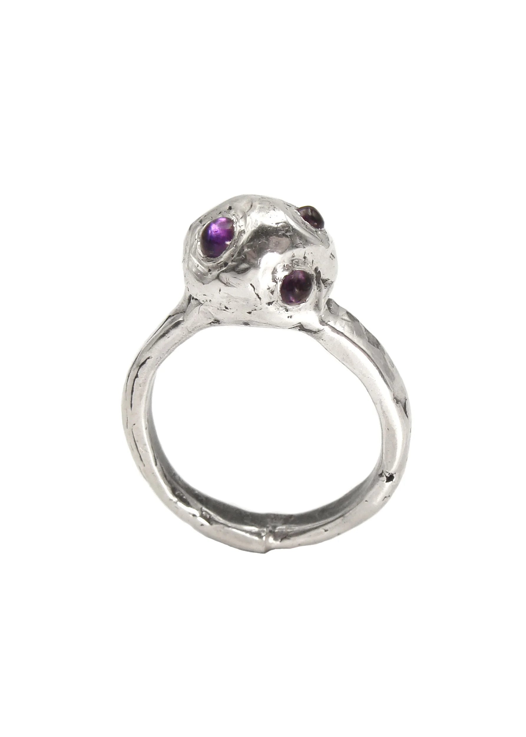 Screaming Jewellery Amethyst fungus blob ring