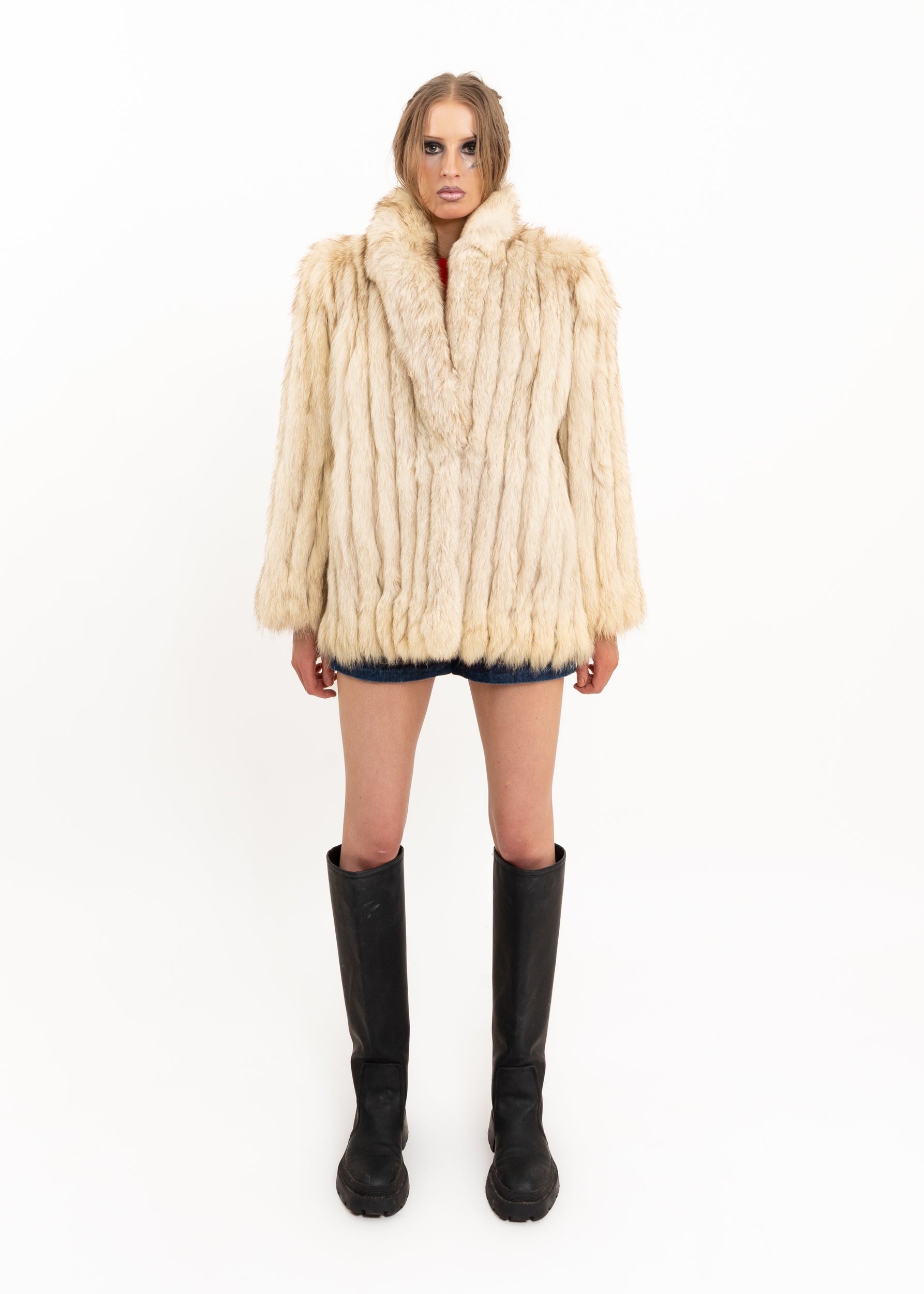 Saga Fox Arctic Fox Fur Coat Bizarre Bazaar