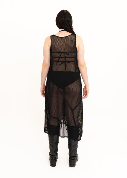 Et Al Asymmetric fishnet mesh dress Bizarre Bazaar