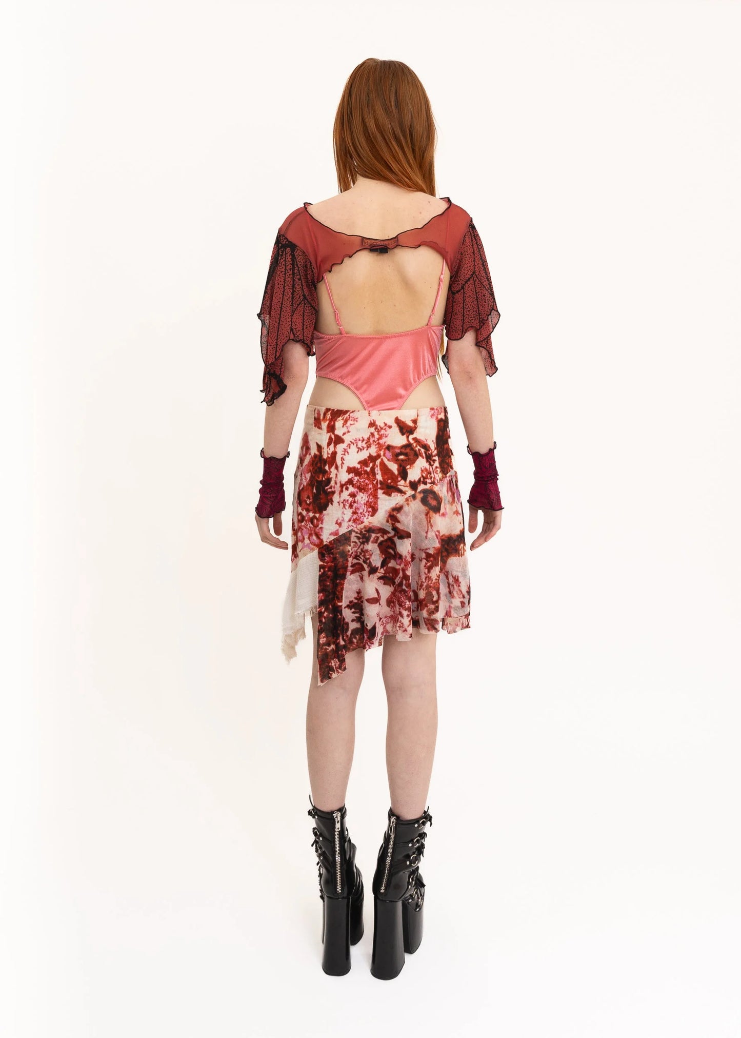 Aniye By Asymmetric floral skirt