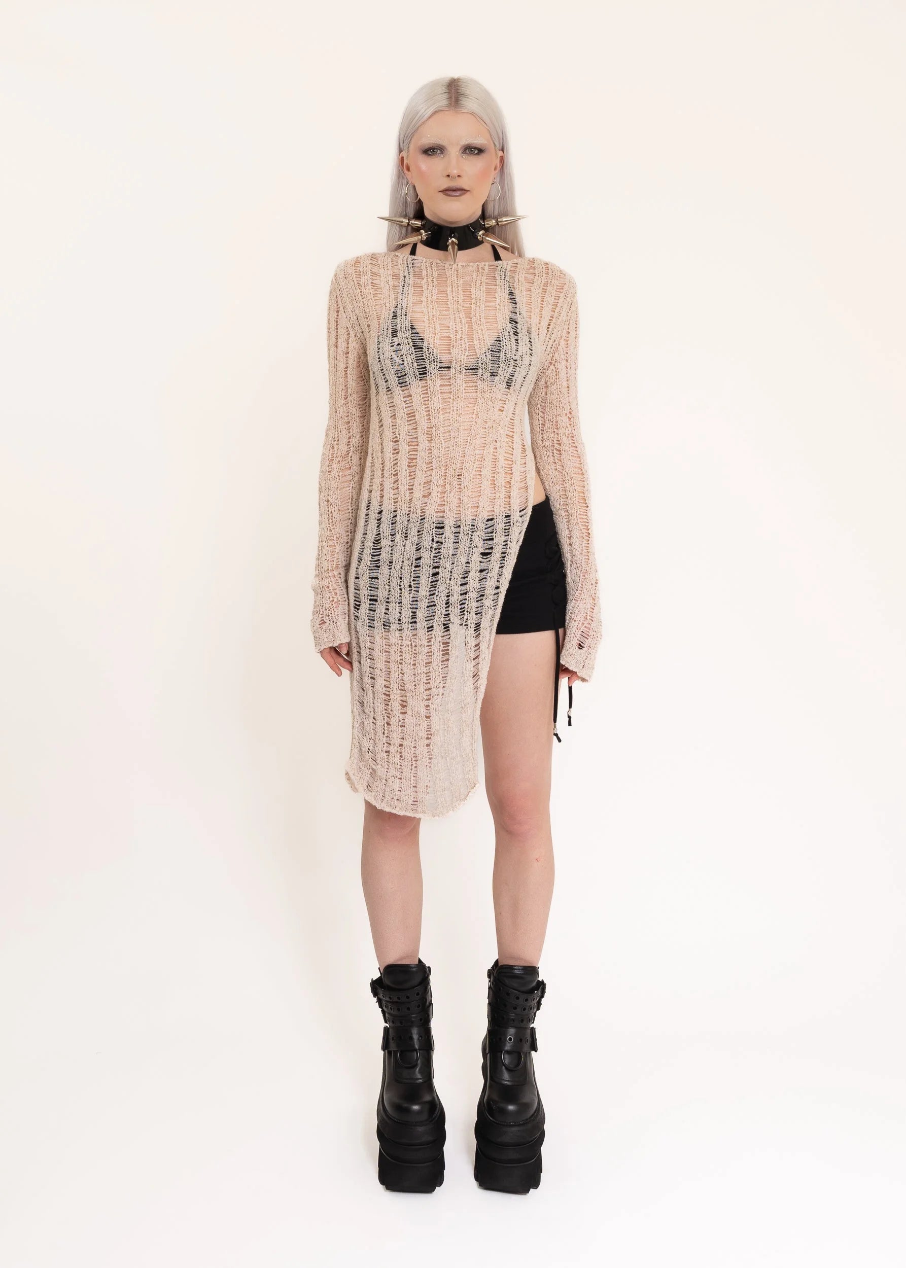 Paloma Wool Asymmetric ladder knit