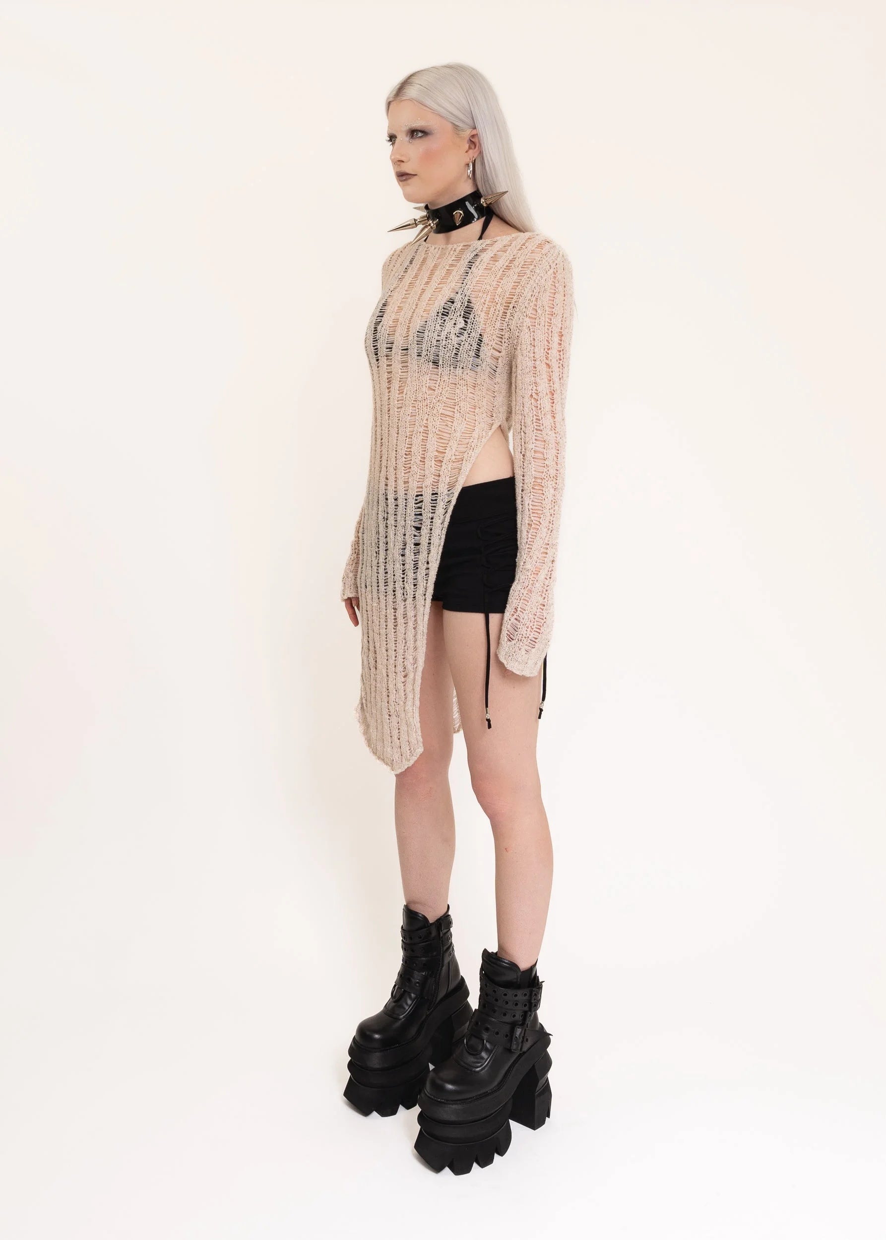 Paloma Wool Asymmetric ladder knit