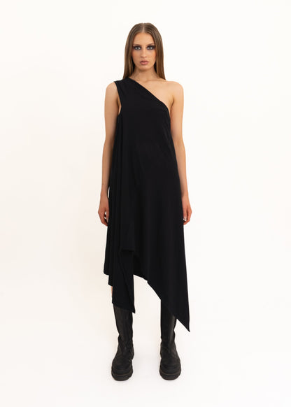 Rick Owens DRKSHDW Asymmetric one shoulder dress Bizarre Bazaar
