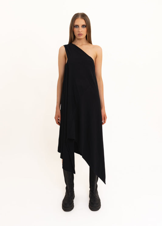 Rick Owens DRKSHDW Asymmetric one shoulder dress Bizarre Bazaar